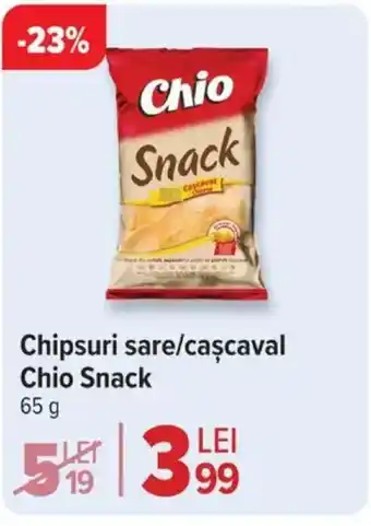 Carrefour Market Chipsuri sare/caşcaval Chio Snack Ofertă