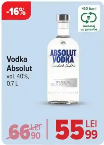 Carrefour Market Vodka Absolut Ofertă