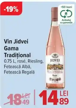 Carrefour Market Vin Jidvei Gama Traditional Ofertă