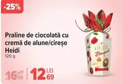 Carrefour Market Praline de ciocolată cu cremă de alune/cireșe Heidi Ofertă