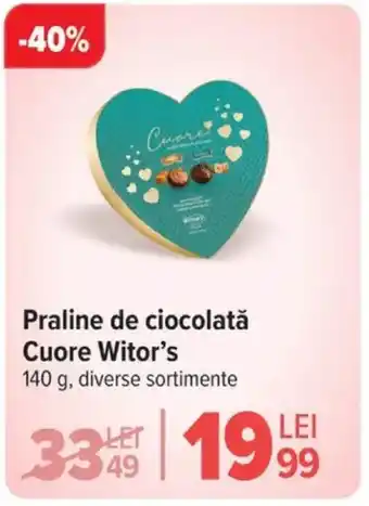 Carrefour Market Praline de ciocolată Cuore Witor's Ofertă