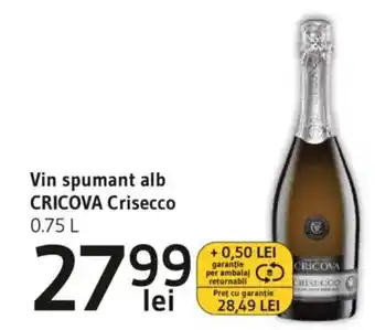 Supeco Vin spumant alb CRICOVA Crisecco Ofertă