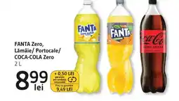 Supeco FANTA Zero, Lămâie/Portocale/ COCA-COLA Zero Ofertă