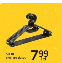 Supeco Set 10 umeraşe plastic Ofertă