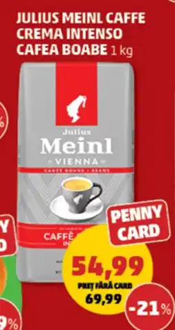 Penny Julius meinl caffe crema intenso cafea boabe Ofertă