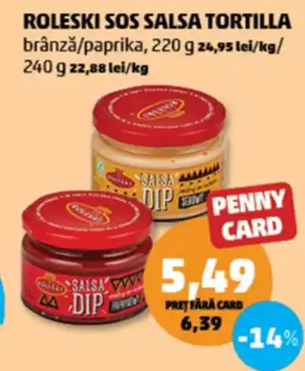 Penny ROLESKI Sos salsa tortilla Ofertă