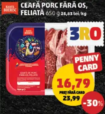 Penny Ceafă porc fără os, feliată Ofertă