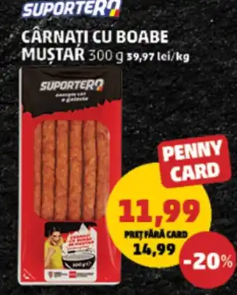 Penny Cârnaţi cu boabe muştar Ofertă