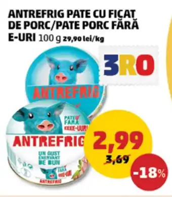 Penny Antrefrig pate cu ficat de porc/pate porc fără e-uri Ofertă