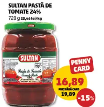 Penny Sultan pastă de tomate 24% Ofertă