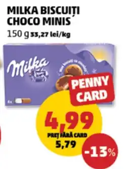 Penny MILKA Biscuiti choco minis Ofertă