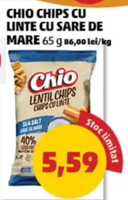 Penny Chio chips cu linte cu sare de mare Ofertă