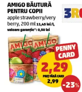 Penny Amigo băutură pentru copii apple strawberry/very berry Ofertă