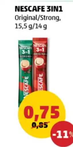 Penny NESCAFE 3IN1 Original/Strong Ofertă