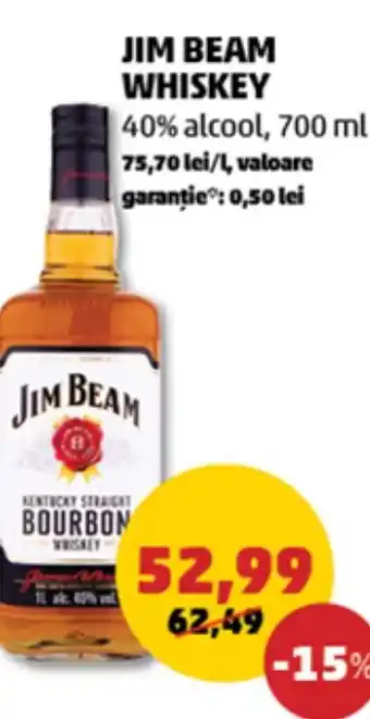 Penny JIM BEAM Whiskey Ofertă