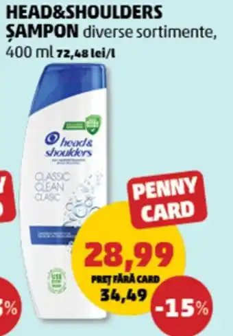 Penny HEAD&SHOULDERS Şampon Ofertă