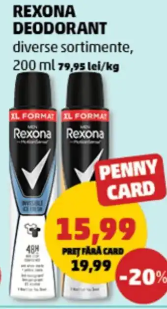 Penny REXONA Deodorant Ofertă