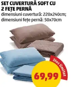 Penny Set cuvertură soft cu 2 fețe pernă Ofertă