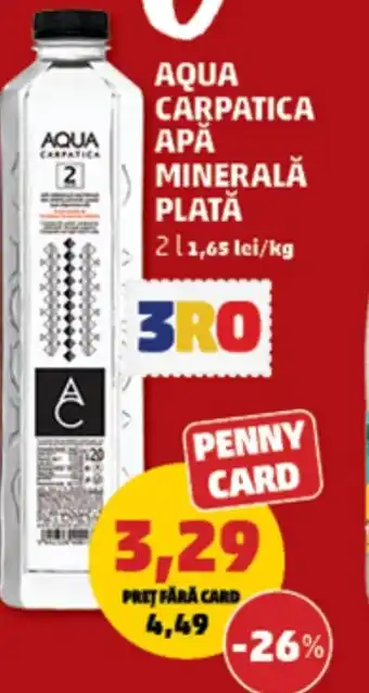 Penny AQUA CARPATICA Apă minerală plată Ofertă