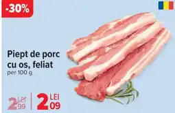 Carrefour Piept de porc cu os, feliat Ofertă