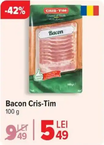 Carrefour Bacon Cris-Tim Ofertă