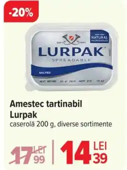 Carrefour Amestec tartinabil Lurpak Ofertă