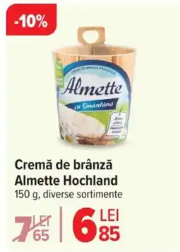 Carrefour Cremă de brânză Almette Hochland Ofertă