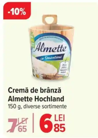 Carrefour Cremă de brânză Almette Hochland Ofertă