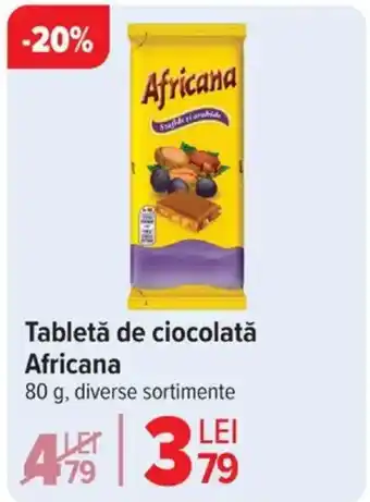 Carrefour Tabletă de ciocolată Africana Ofertă