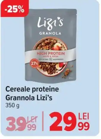 Carrefour Cereale proteine Grannola Lizi's Ofertă