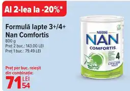 Carrefour Formulă lapte 3+/4+ Nan Comfortis Ofertă