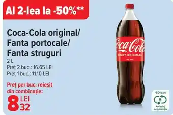 Carrefour Coca-Cola original/ Fanta portocale/ Fanta struguri Ofertă