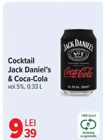 Carrefour Cocktail Jack Daniel's Coca-Cola Ofertă