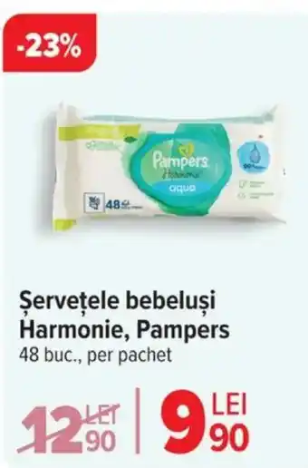 Carrefour Şerveţele bebeluşi Harmonie, Pampers Ofertă