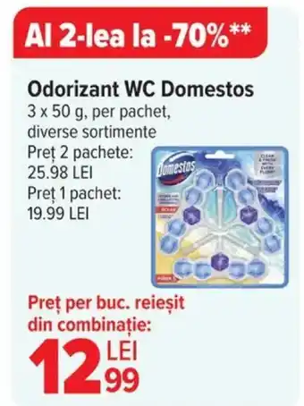 Carrefour Odorizant WC Domestos Ofertă