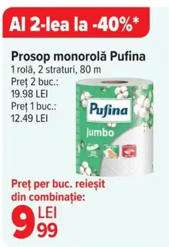 Carrefour Prosop monorolǎ Pufina Ofertă