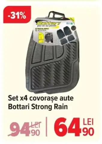 Carrefour Set x4 covorase aute Bottari Strong Rain Ofertă