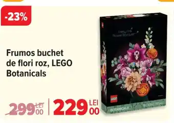 Carrefour Frumos buchet de flori roz, LEGO Botanicals Ofertă