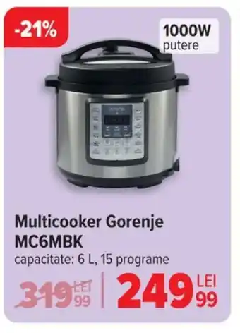 Carrefour Multicooker Gorenje MC6MBK Ofertă