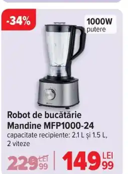 Carrefour Robot de bucătărie Mandine MFP1000-24 Ofertă