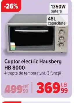 Carrefour Cuptor electric Hausberg HB 8000 Ofertă