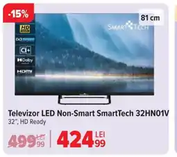 Carrefour Televizor LED Non-Smart SmartTech 32HN01V Ofertă