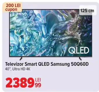 Carrefour Televizor Smart QLED Samsung 50Q60D Ofertă