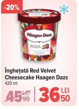 Carrefour Îngheţată Red Velvet Cheesecake Haagen Dazs Ofertă