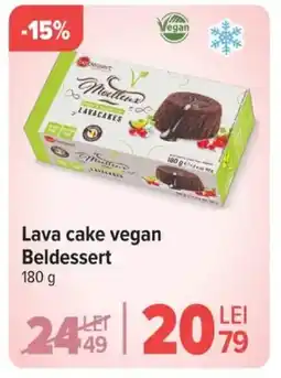 Carrefour Lava cake vegan Beldessert Ofertă