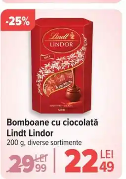 Carrefour Bomboane cu ciocolată Lindt Lindor Ofertă