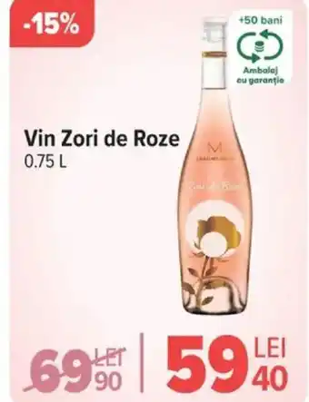 Carrefour Vin Zori de Roze Ofertă