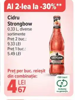 Carrefour Cidru STRONGBOW Ofertă