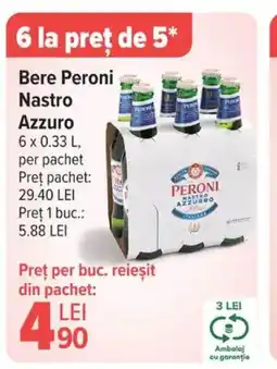 Carrefour Bere Peroni Nastro Azzuro Ofertă