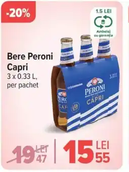 Carrefour Bere Peroni Capri Ofertă